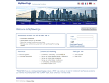 Tablet Screenshot of mymeetings.com